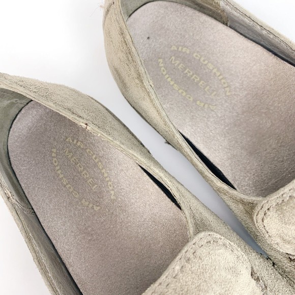 Merrell Duet Alto Hedge Stone Slip On Green Suede Shoes Size 6 - Picture 3 of 7